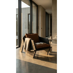 Stewe Home Πολυθρόνα Μαύρη STE-026633-P26633