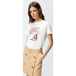 T-shirt με στάμπα αστέρι ντίσκο Pinko Sour