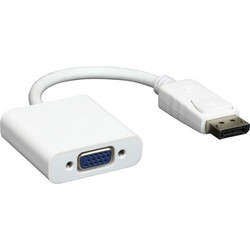 POWERTECH αντάπτορας DisplayPort σε VGA CAB-DP006, 0.20m, λευκός