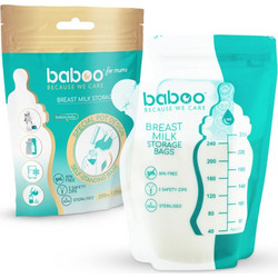 Baboo Breast Milk Storage Bags σακουλάκια για διατήρηση του μητρικού γάλακτος 25x250 ml