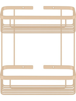 Sanco Shower Baskets Διπλή παραλ/μη Θήκη Μόκα ματ 00004-M103