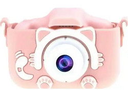 Kids Compact Φωτογραφική Μηχανή 12MP με Οθόνη 2" Ροζ