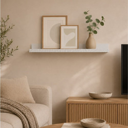 Ράφι τοίχου Homea 59x11.5x5.9cm - Λευκό