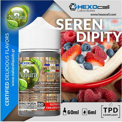 Natura - Serendipity 6ml/60ml (Φράουλα, Ανάμεικτα Μούρα, Μπανάνα & Πάγος) (Flavour Shots)