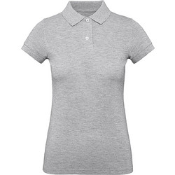 Γυναικειο Μπλουζακι Polο Inspire Organic B & C PW440 Heather Grey