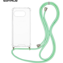 Sonique Armor Clear Θήκη Σιλικόνης με Κορδόνι (Google Pixel 9a 5G) Βεραμάν