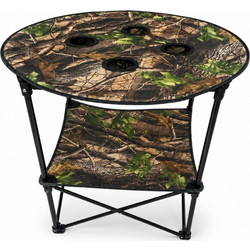 Πτυσσόμενο Τραπέζι Camping Παραλλαγής - 60x60x70cm με Ποτηροθήκες - Ελαφρύ & Φορητό για Παραλία, Ψάρεμα, Κήπο, Εξοχή