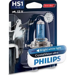 Philips HS1 CrystalVision Ultra Moto 12V 35/35W 4300K 1τμχ
