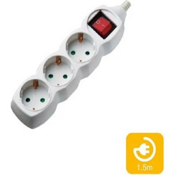 Πολύπριζα 3θ Με Διακόπτη 1,5M,3g1,5 COM