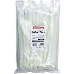 ΔΕΜΑΤΙΚΑ ΛΕΥΚΑ 250mmX7.6mm 100τμχ BENMAN (70950)