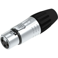 Seetronic SCMF3BK - Βύσμα XLR 3-pin Θηλυκό με Μαύρο Τελείωμα