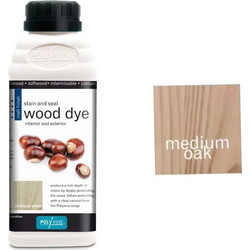 Polyvine Wax Finish Medium Βερνίκι Επιφάνειας Ξύλου Νερού Satin Oak 0.5lt