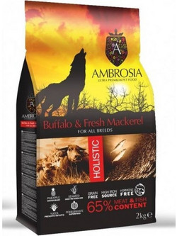 Ambrosia Grain Free Adult Buffalo & Fresh Mackerel 2kg