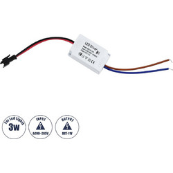 GLOBOSTAR CCVOLT 73074 Τροφοδοτικό/Μετασχηματιστής SELV 3W 0.27A DC 7-11V - από AC 220-240V σε DC 7-11V IP20 - Μ4.5 x Π3 x Υ2.5cm