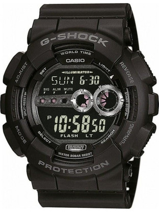 Casio G-Shock Mudmaster Ψηφιακό Ανδρικό Ρολόι Χρονογράφος με Μαύρο Καουτσούκ Λουράκι GD-100-1BER