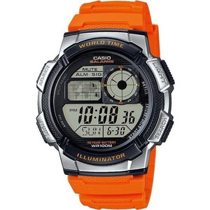 Casio Standard Ψηφιακό Ανδρικό Ρολόι Χρονογράφος με Πορτοκαλί Καουτσούκ Λουράκι AE-1000W-4BVEF Casio Standard Ψηφιακό Ανδρικό Ρολόι Χρονογράφος με Πορτοκαλί Καουτσούκ Λουράκι AE-1000W-4BVEF