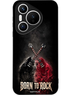 Sonique Men's Edition Back Cover με Σχέδιο «Born to Rock» (Huawei Pura 70)