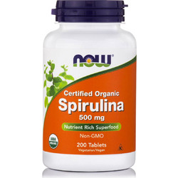 Now Foods Spirulina 500mg 200 Ταμπλέτες