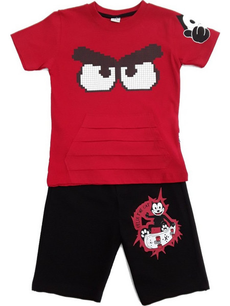 Σετ Μπλούζα και Βερμούδα Civilti Angry Red Eyes