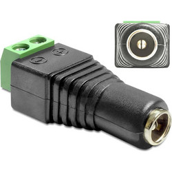 DeLock Βύσμα DC female Μαύρο 65421