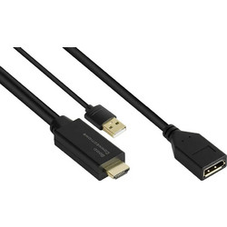 Good Connections Καλώδιο DisplayPort to HDMI Male 0.3m Black HDMI-AD22