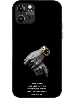 Sonique Men's Edition Back Cover με Σχέδιο «Three Rules» (iPhone 11 Pro)