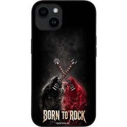 Sonique Men's Edition Back Cover με Σχέδιο «Born to Rock» (iPhone 14)