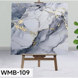 Αυτοκόλλητο Πάνελ τοίχου 60x60cm Μάρμαρο με χρυσές λεπτομέρειες WMB-109