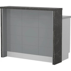 Πάγκος νησίδας Hudson-Μήκος: 120 εκ.Γκρι-Black Stone