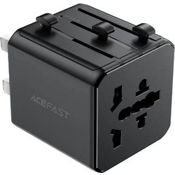 Acefast - Travel Adapter (Z11) - Universal, Fast Charging Converter, 10A, 2500W, AC100-250V - Black