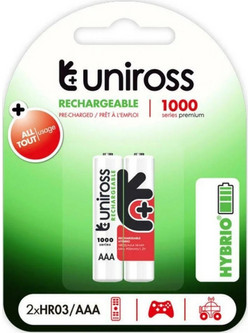 Uniross Hybrio Rechargeable AA 900mAh 2τμχ