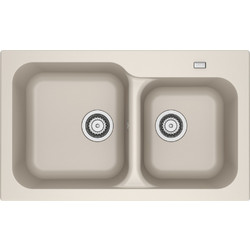 Franke Tectonite KID 620 Ένθετος Νεροχύτης Γρανίτη Μπεζ 83x50cm