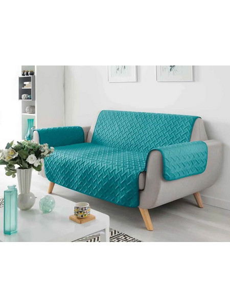 Κάλυμμα Καναπε Lounge Douceur d'interieur με διαστάσεις 279x179cm - Petroleum Blue 1610052