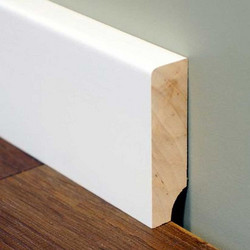 Σοβατεπί ξύλινο λευκό Τήλος 60x16x2500mm 6008-19476 - 6008-19476