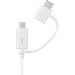 Καλώδιο δεδομένων Samsung Usb to microUSB,Usb-C 1m - White