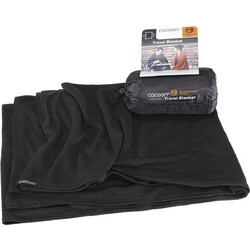 Κουβέρτα ταξιδιού Travel Blanket Merino wool/Silk 180x140 Cocoon Μαύρο