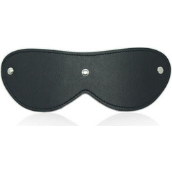 Μαύρη Δερμάτινη Μάσκα Ματιών - Toyz4Lovers Fetish Art Sexy Blindfold Mask Black 20cm