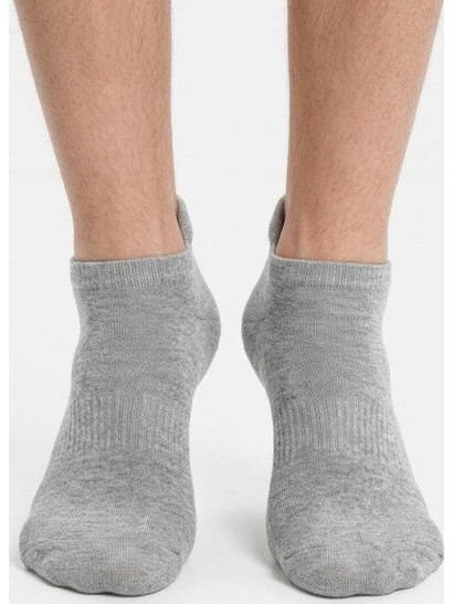 Ανδρικές κάλτσες bamboo με φτέρνα -2pairs - GREY