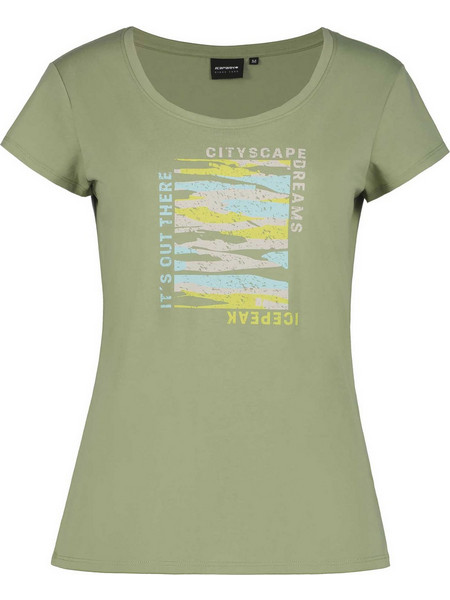 ICEPEAK Κοντομάνικη Μπλούζα ANTIGA GREEN γυναίκες