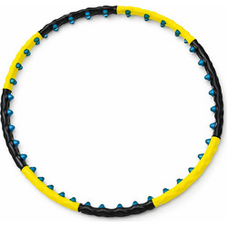 Wozinsky WHH-110 Hula Hoop Massager with Nodules - Black and Yellow