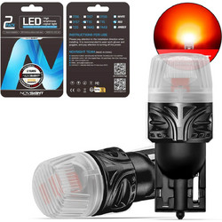 T10 LED Canbus 12V 5W 170LM Κόκκινο IP68 2 Τεμάχια A500 SL9 T10R NOVSIGHT