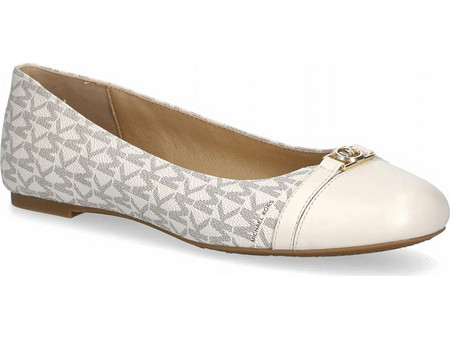 MICHAEL KORS ΠΑΠΟΥΤΣΙΑ ΜΠΑΛΑΡΙΝEΣ MANDY FLAT ALL OVER LOGO BANIΛΙΑ/ΜΠΕΖ