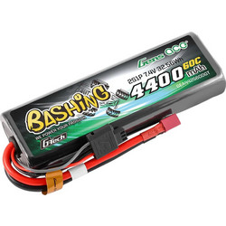Gens ace Bashing G-Tech 4400mAh 7.4V 2S1P 60C RC Car Lipo Battery Pack Deans(T) Plug, Hardcase 759-17