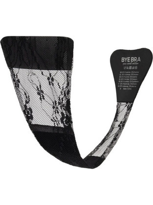 BYE-BRA - ADHESIVE THONG LACE BLACK ONE SIZE
