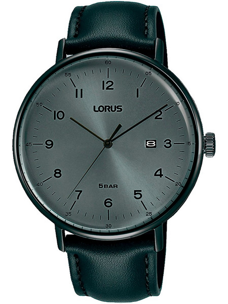 Lorus Ανδρικό Ρολόι με Μαύρο Δερμάτινο Λουράκι RH983MX9