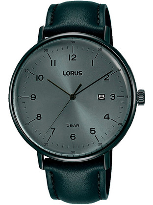 Lorus Ανδρικό Ρολόι με Μαύρο Δερμάτινο Λουράκι RH983MX9
