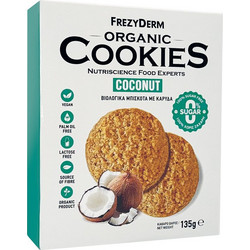 Frezylac Organic Cookies Cacao Βιολογικά Μπισκότα με Καρύδα 135g
