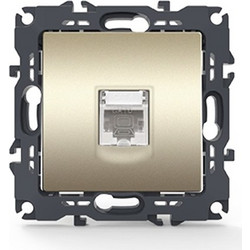 PRIME ΠΡΙΖΑ ΔΙΚΤΥΟΥ MAT ΣΑΜΠΑΝΙΖΕ ΜΕ ΒΥΣΜΑ 1XRJ45 CAT6 UTP IP20 / 1000113204