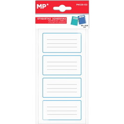MP MP αυτοκόλλητες ετικέτες τετραδίων PN125-02, 65x32.6mm, 16τμχ