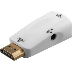 GOOBAY GOOBAY αντάπτορας HDMI σε VGA 44793 με 3.5mm, 1080p/60Hz, λευκός